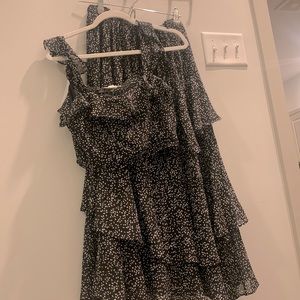 Matching Set! Cropped Top with Long Skirt